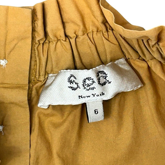 Sea New York Zelda Top Women’s Size 6 Colorful Dip Dye Flutter Sleeves Cotton - Picture 2 of 14